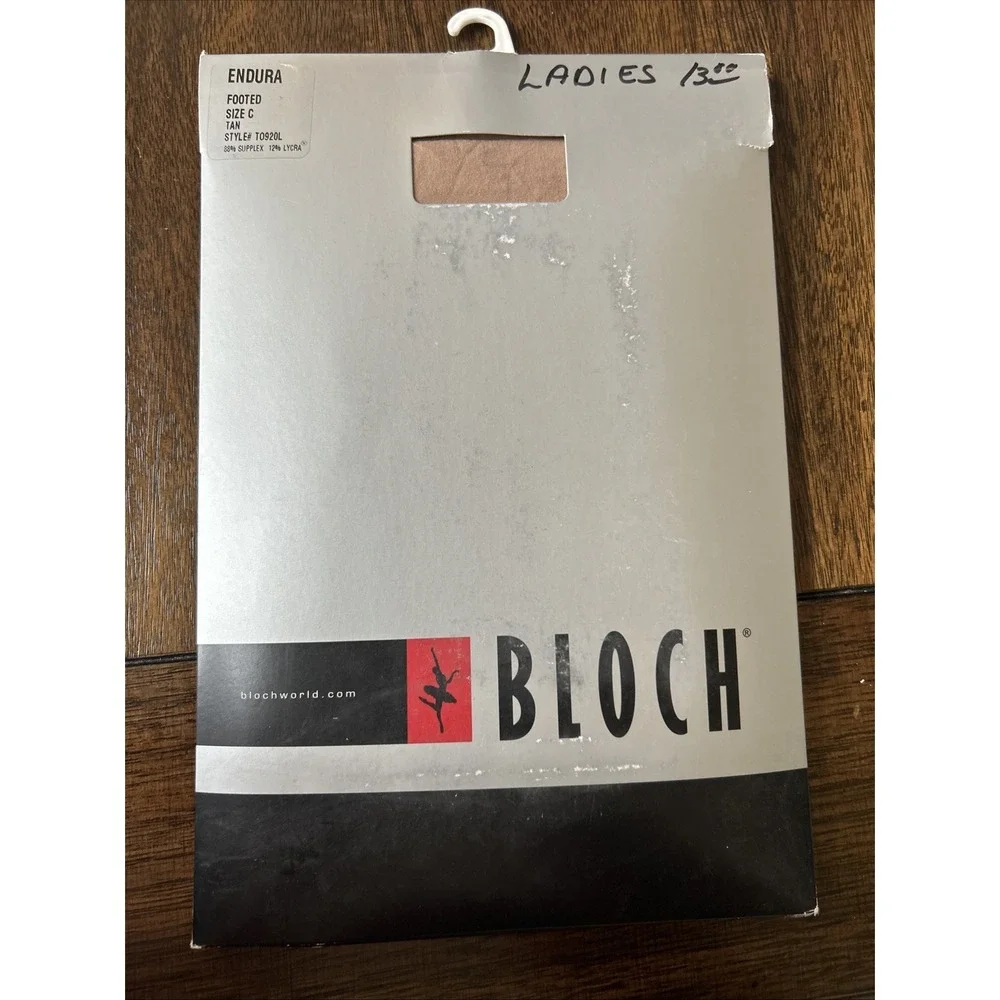 Bloch Endura Tan Footed Tights Adult Size C Style T0920L